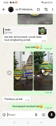 Testimonial Papan Bunga Pernikahan sajira mekar