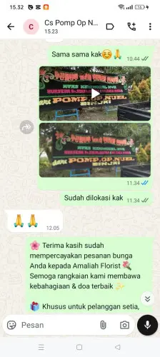Testimonial Papan Bunga sajira mekar