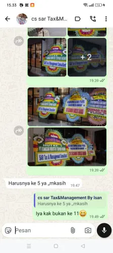Testimonial Papan Bunga sajira mekar