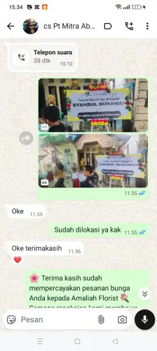 Testimonial Papan Bunga sajira mekar