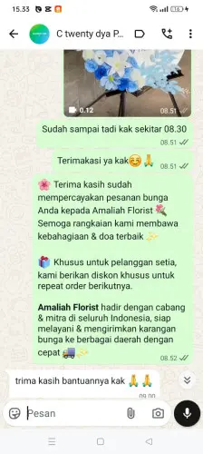 Testimonial Standing Flower sajira mekar